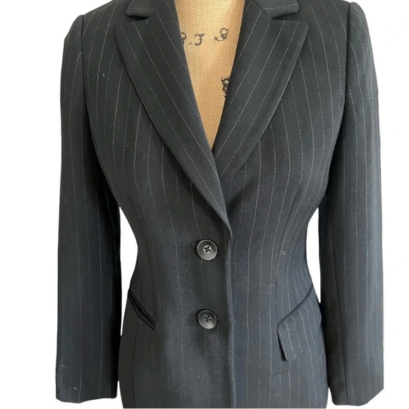 Caslon Pin Stripe Black Blazer - Picture 2 of 5